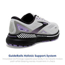 Brooks Women’s Adrenaline GTS 23 Supportive Running Grey/Black/Purple Size 10 - Like New
