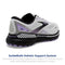 1203811B039 BROOKS WOMEN ADRENALINE GTS 23 SUPPORTIVE SHOE SIZE 8.5 GRAY/PURPLE Like New