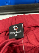 DAILY THREADS MEN'S FRENCH TERRY CASUAL JOGGER SWEATPANTS SIZE: MEN M - RED - Brand New