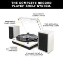VICTROLA MONTAUK VINYL RECORD PLAYER WOOD FINISH 3-SPEED BELT DRIVEN TURNTABLE - Like New