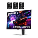 SAMSUNG 27" ODYSSEY OLED G8 G81SF 4K UHD 240HZ 0.03MS AMD MONITOR - SILVER - Like New