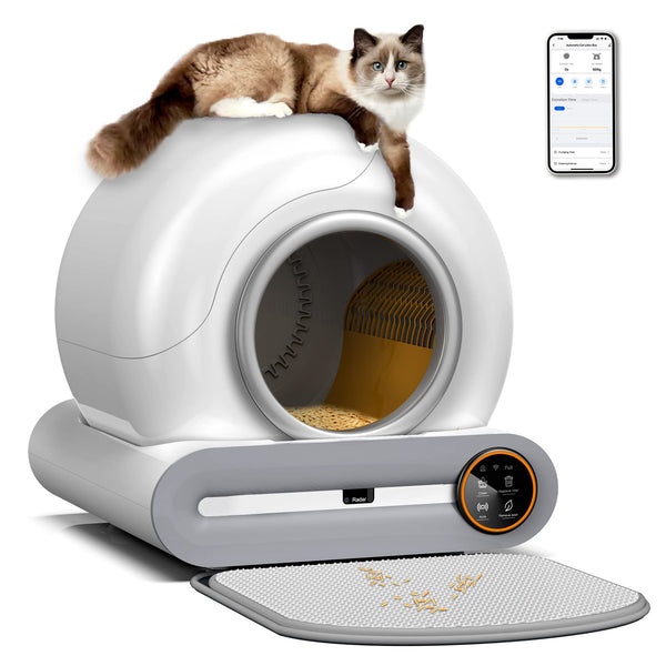 Freefa 2023 Automatic Self Cleaning Cat Litter Box, 65L+9L - Scratch & Dent