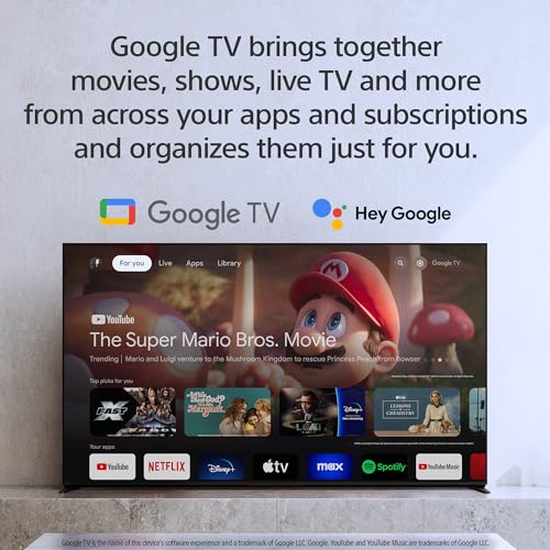 SONY BRAVIA 3 55” CLASS LED 4K HDR GOOGLE TV K-55S30C - Black - Like New