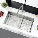 Undermount Double Bowl Stainless Steel Kitchen Sink HACHENL 33"×19" B0CCD9YZT7 - Brand New
