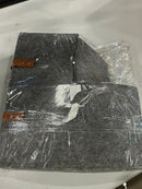 12BASKETS STAIR BASKET WITH LEATHER HANDLES - DARK GRAY - Brand New