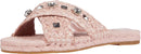 VINCE CAMUTO JERMINDI EMBELLISHED ESPADRILLE SLIDE SANDAL , SIZE 8, BLUSH - Like New