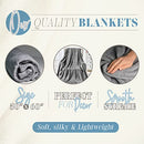 ELEGANT COMFORT ULTRA SOFT PRINT FLANNEL FLEECE ODELIA - Throw Blanket - 50x60 - Like New