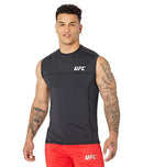 UFC Sleeveless Crew Neck Tank Top for Men Blended Cotton Short Sleeves Black - Brand New