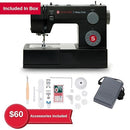 SINGER HEAVY DUTY 4432 HIGH SPEED BLACK SEWING MACHINE WITH ACCESSORY KIT -BLACK - Like New