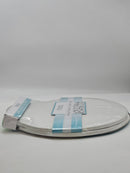 DREAM BATH HARD PLASTIC TOILET SEAT NON-SLIDE HINGES FIT 17" TOILET BOWLS WHITE - Like New
