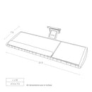 KENSINGTON 60718 ADJUSTABLE KEYBOARD PLATFORM WITH SMARTFIT SYSTEM - BLACK - Like New