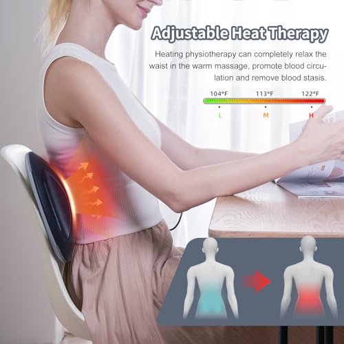 ALPHAY MULTIFUNCTIONAL LUMBAR TRACTION WITH HEAT & MASSAGE - BLACK/GRAY - Like New