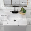 Design House Cultured Marble Vanity Top 19" W x 17" D 586172 - Solid White - Brand New
