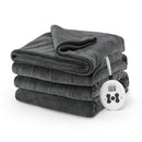 Sunbeam Electric Royal Luxe Microplush Heated Blanket 12 Heat Settings 32810037 - Like New