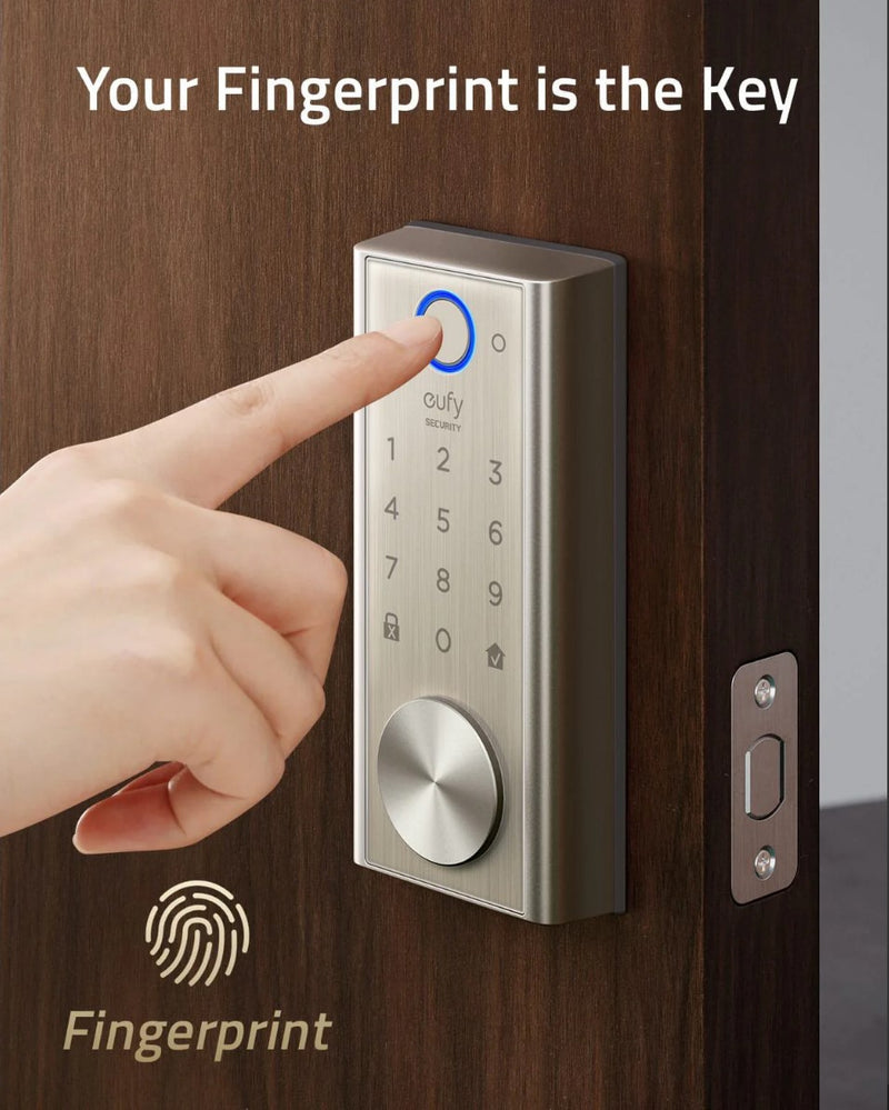 EUFY Smart Lock Touch Control Wi-Fi Bridge Fingerprint Door - Scratch & Dent