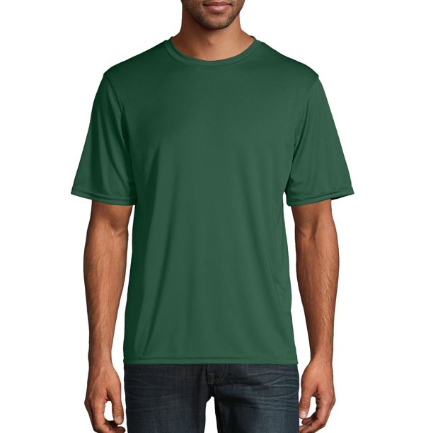 CW22 Hanes Champion Short Sleeve Double Dry T-Shirt Dark Green XL Like New