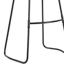 MH London Modern Bar Counter Stool Saddle Seat I Hand-Crafted -Rombass,Black - Brand New