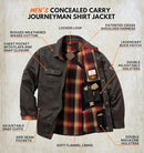 LEGENDARY WHITETAILS MEN'S CCW SHIRT JACKET WAXED - SIZE L - TARMAC - Like New