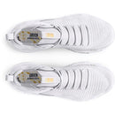 UNDER ARMOUR WOMEN'S FLOW ACE LOW VOLLEYBALL SHOES - SIZE: WOMEN 7 - White/Gold - Like New