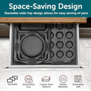 BAKKENMASTER BAKKEN 8-PIECE KITCHEN OVEN BAKING PANS - GRAY MARBLE - Like New
