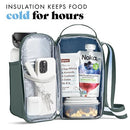 FIT + FRESH CROSSBODY WATER BOTTLE CARRIER WITH INSULATED COMPARTMENT GREEN - Brand New