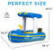 ZONE TECH BOAT INFLATABLE POOL FLOATS KIDS HARBOR MASTER PATROL 1 PACK - BLUE - Like New