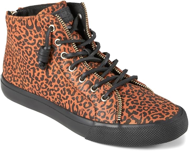 SPERRY HIGH-TOP SNEAKER LEOPARD R. MINKOFF - SIZE 6 - LEOPARD - Like New