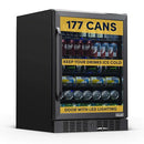NEWAIR BEVERAGE REFRIGERATOR WITH GLASS DOOR 177 CAN MINI - Scratch & Dent
