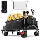 Portal 26" Extra Wide 55" Long Foldable Wagon with Tailgate, Large 600L - Like New