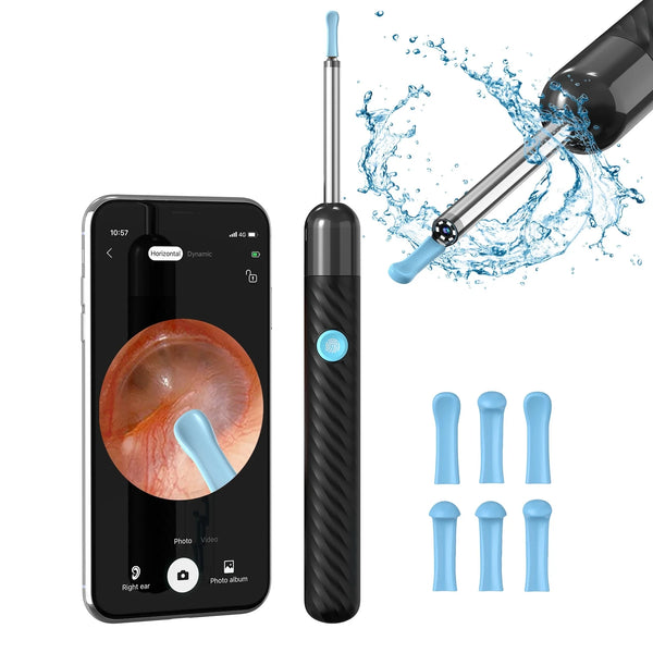 X6 Ear Cleaner Endoscope Camera Ear Wax Removal Visual Cleaning Wifi - Black Like New