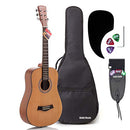 Hola Music Left Handed 3/4 Size 36 Inch Acoustic Guitar Bundle HG-36LFT - Satin - Like New