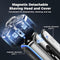 HULUNI ELECTRIC RAZOR FOR MEN 3D MAGNETIC ELECTRIC SHAVER - SLIVER-BLUE - Like New
