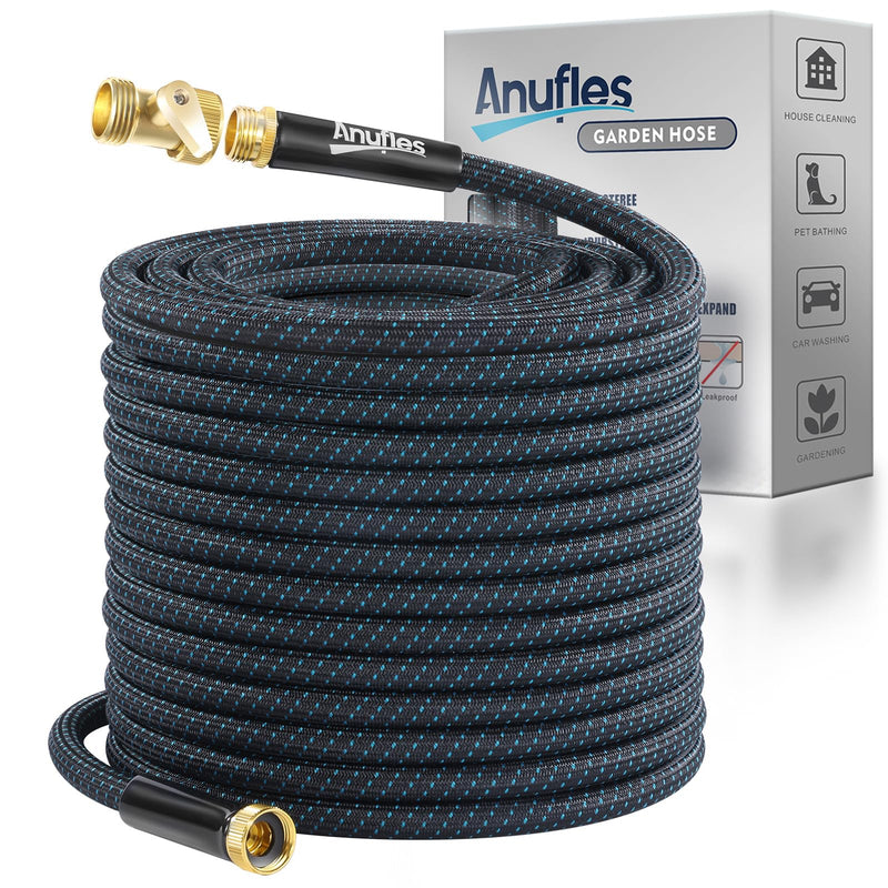 ANUFLES GARDEN HOSE 50FT LIGHTWEIGHT 3-LAYER PVC FLEXIBLE WATER - Scratch & Dent