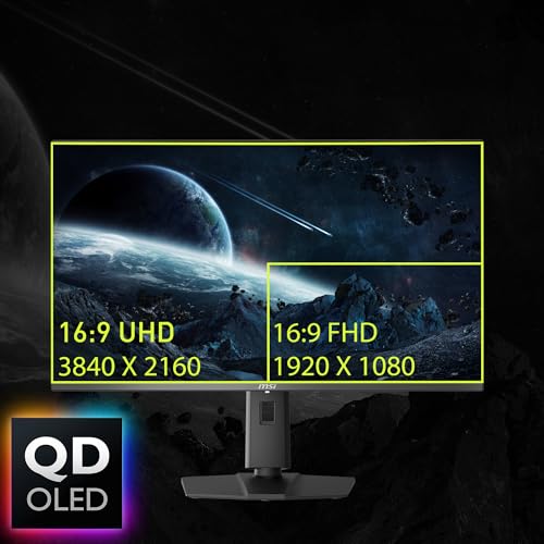 MSI MAG QD-OLED 32" 4K UHD MONITOR 321UPX-BLACK - BLACK - Scratch & Dent