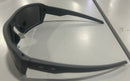 OAKLEY DOUBLE EDGE SUNGLASSES - DARK GRAY FRAME GRAY PRIZM LENSES, 66-17-128 - Like New