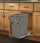 REV-A-SHELF 35 QUART WASTE BIN - SILVER - Like New