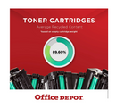 OFFICE DEPOT REMANUFACTURED BLACK TONER CARTRIDGE REPLACEMENT FOR HP 87A - BLACK - Brand New