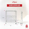 ORIGAMI 3-TIER FOLDABLE STORAGE SHELVES, HEAVY DUTY SHELF RACK UNIT - WHITE - Like New