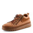 SPRING STEP WOMEN'S LAURIA LEATHER SUEDE CLASSIC SHOES, SIZE 7.5-8, CAMEL - Like New