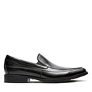 261103128095 Clarks Men's Escalade Slip-On Black Leather Size 10.5 Wide - Like New
