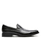 261103128095 Clarks Men's Escalade Slip-On Black Leather Size 10.5 Wide - Like New