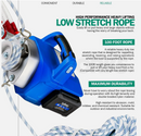 Landworks Electric Towing Capstan Winch Hoist Portable Cordless Brushless - Blue - Like New