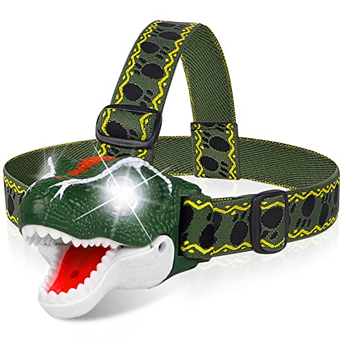 DX DA XIN Dinosaur Headlamp T-Rex LED Headlamps for Kids - Scratch & Dent