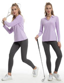 FK3140LST FKEEP WOMEN'S Tennis Golf Shirt Long Sleeved Lavender M - Brand New