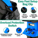 LANDWORKS ELECTRIC WOOD CHIPPER - LIGHT DUTY, BRANCHES, TRI-GUO023 - BLUE/BLUE - Like New