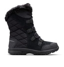 COLUMBIA WOMEN'S ICE MAIDEN II SNOW BOOTS SIZE: WOMEN 7.5 BL1581 Black Grey - Like New