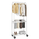 Simple Trend Garment Rack 2-Tier Rack White ST58017-W - White - Like New