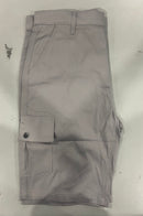 ROAMING SOUL MEN'S COTTON FLEX STRETCH CARGO SHORTS SIZE 36 - LIGHT GRAY - Brand New