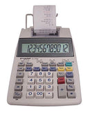 Sharp EL-1750V Two-Color Portable Printing Calculator - Gray - Like New