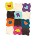 B. toys B. Play Animal Floor Mat 12 Interlocking  BX2026Z - Colorful Play Space - Like New